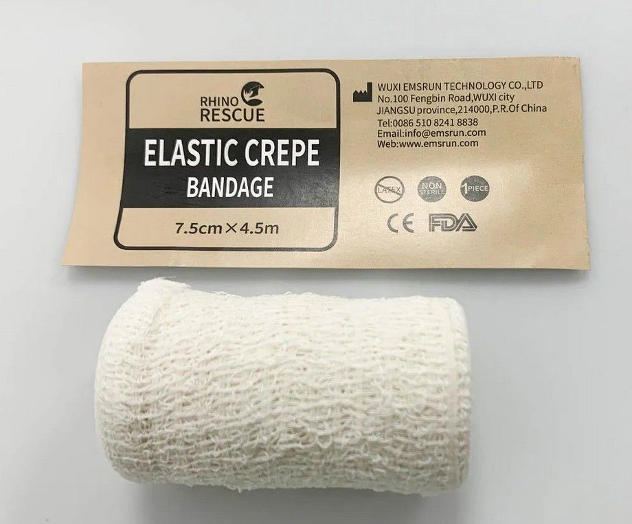 Эластичный бинт бандаж RHINO Rescue Elastic Crepe Bandage PZBD0016, фото 9
