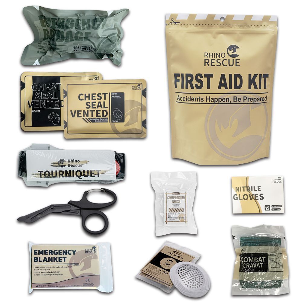 Набор первой медицинской помощи Rhino Rescue First Aid Kit (10 предметов), фото 4