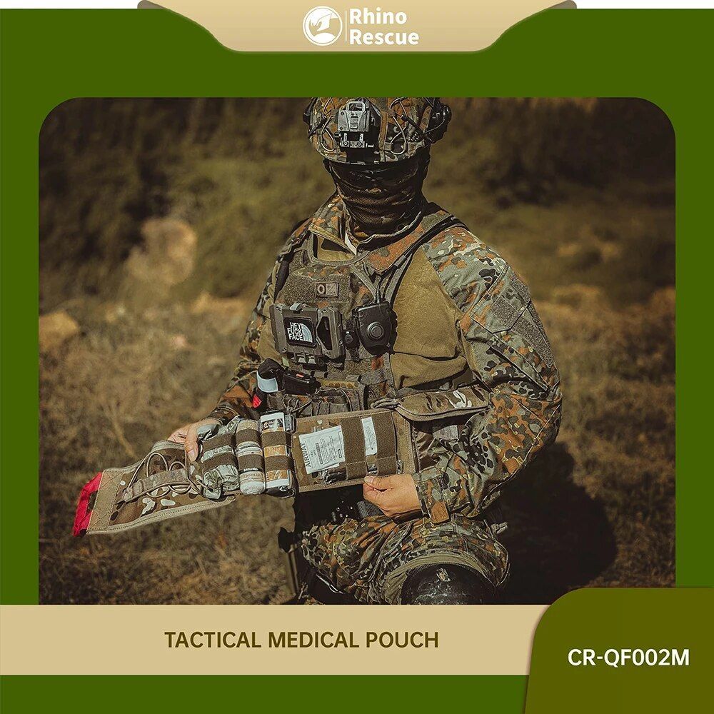 Тактическая аптечка RHINO Rescue IFAK QF-002M (чёрная), фото 8