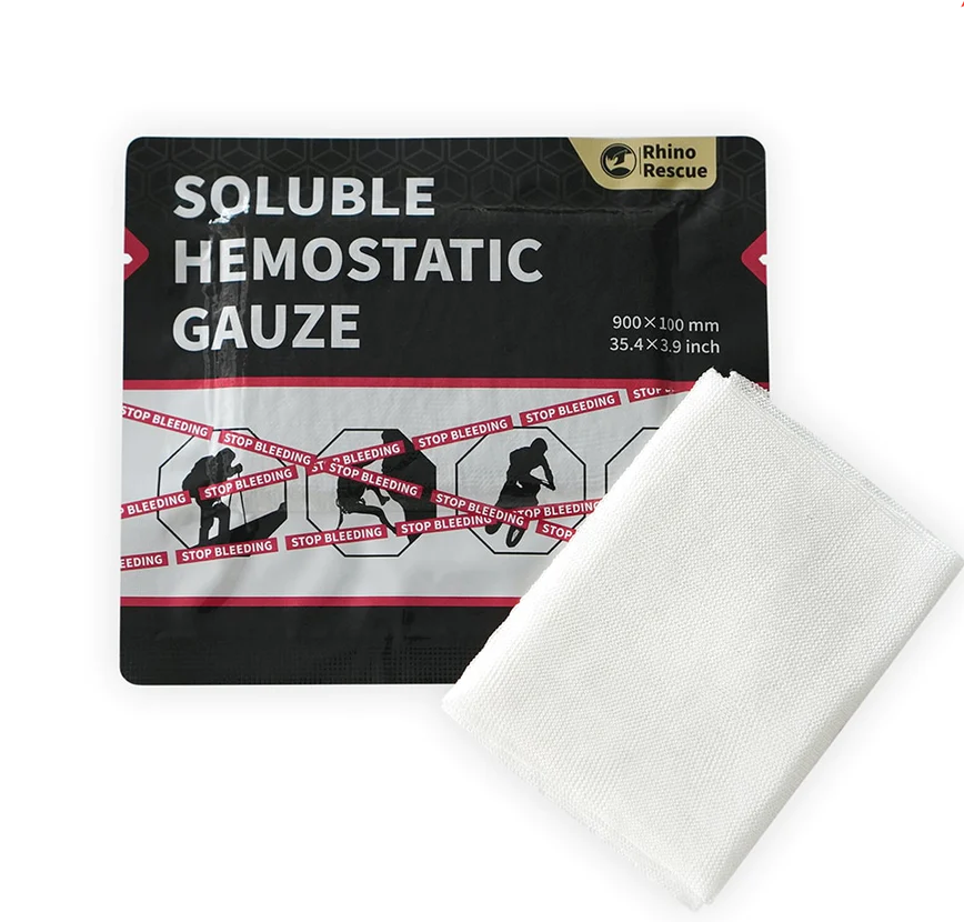 Кровоостанавливающий бинт Rhino Rescue Soluble Hemostatic Gauze PZFL0011, фото 5