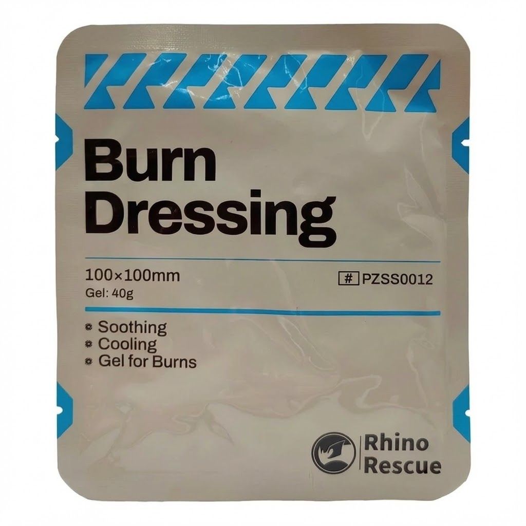 Повязка гидрогелевая противоожоговая Burn Dressing RHINO Rescue 10х10 см, фото 2