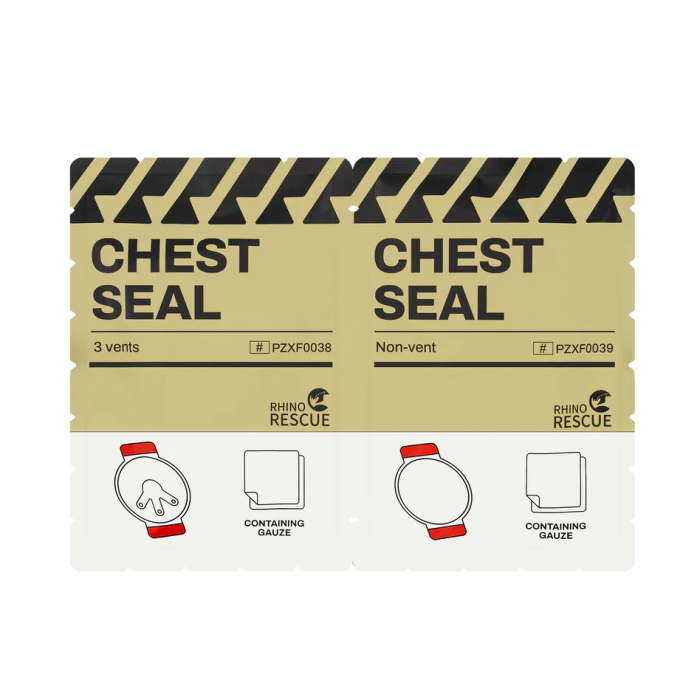 Комплект окклюзионных пластырей Rhino Rescue Chest Seal Twin Pack PZXF0045