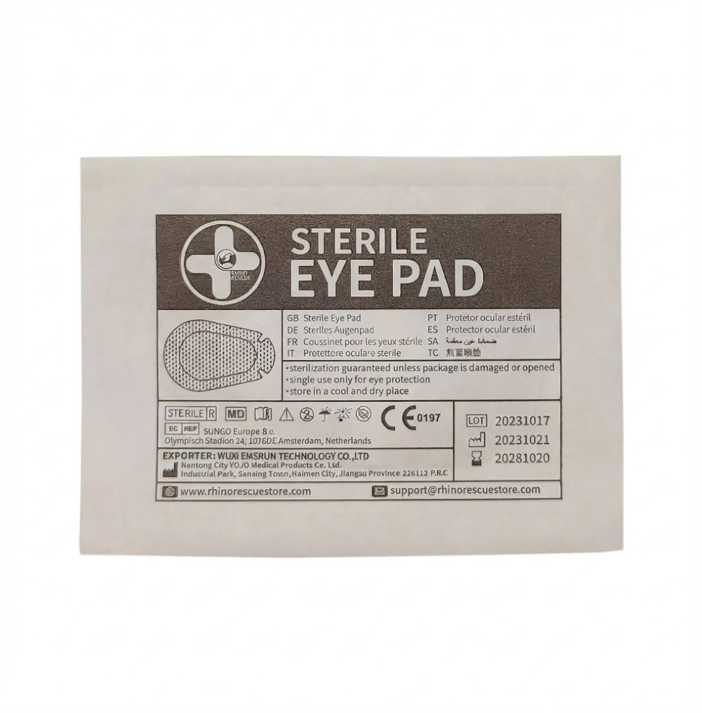 Стерильная накладка пластырного типа на глаз Sterile Eye Pad Rhino Rescue, фото 2