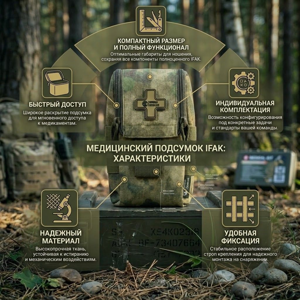 Подсумок Rhino Rescue FIRST AID KIT TRD IFAK MINI, фото 3